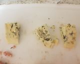 A picture of step 2 of My Mushrooms stuffed with Sausage meat and Blue Stilton cheese.