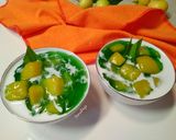 Foto langkah ke 4 dari resep Bubur Ubi Tapioka Pandan.