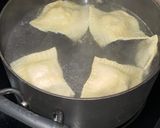 A picture of step 5 of Italian sausage ravioli.