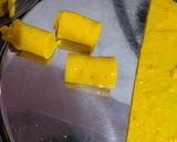 A picture of step 8 of Khandvi.