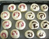 A picture of step 8 of Chocolate Coated Barley Puff Rolls.