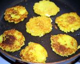 A picture of step 3 of Two-Ingredient Sweet Potato Pancakes.