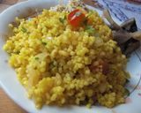 A picture of step 14 of Moroccan Couscous Salad with Olives.