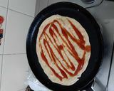 A picture of step 4 of Keema kathi roll.