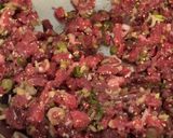 A picture of step 7 of Crispy Mochi Beef Tartare.