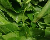 A picture of step 1 of Green Glory Soup.