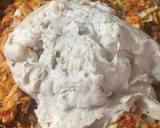 Foto del paso 7 de la receta: EMPANADA DE 🍗 POLLO, VEGETALES 🧅🫑🌶 Y SALSA BLANCA 😋🙌🏼🤩🥰🧅🍗🫑👏🤗