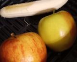 A picture of step 1 of Air fryer fruit 🍎🍏🍌.