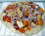A picture of step 4 of LG MANGO PIZZA( MEATLESS ).
