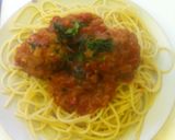 A picture of step 9 of Italian Meatball Spaghetti.