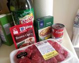 A picture of step 1 of No Peek Beef Tips.