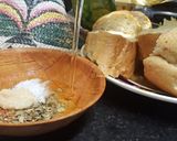 A picture of step 1 of Garlic butter and herbs,baguetes.