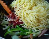 A picture of step 4 of One-pan Napolitan Spaghetti.