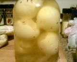 A picture of step 9 of Amish Yellow Pickled Eggs.