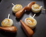 A picture of step 5 of Charaben Wiener Sausage and Chikuwa Snails.