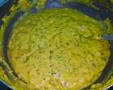 A picture of step 2 of Maharashtrian Maswadi Rassa.