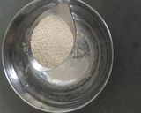 A picture of step 1 of Foccaccia bread.