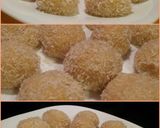 A picture of step 4 of AMIEs Coconut-coated EGG Nuggets.