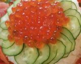 A picture of step 4 of Flower-Themed Sushi Cake for Mother's Day and Special Occasions.