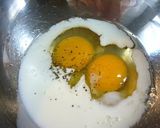 A picture of step 2 of Silicone Steamer Quiche.