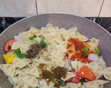 A picture of step 6 of FARFALLE PASTA with VEGGIES.