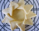 A picture of step 6 of Savory Snack Bread: Cute Sunflower Shaped Hamburger Bread.