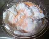 A picture of step 6 of Sakura-Flavored Chiffon Cake.
