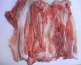 A picture of step 1 of Mizuna Pork Roll for Bento.