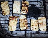 A picture of step 2 of Barbecued Halloumi Cheese.