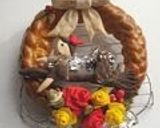 A picture of step 22 of Christmas Wreath Made From Bread.