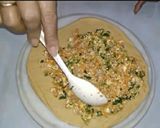 A picture of step 3 of Veg Pinwheel Samosa.