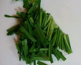 A picture of step 2 of 5 Minutes Egg with Garlic Chives & Tofu in Oyster Sauce.