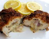 A picture of step 4 of Cheesy Onion Fried Chicken.