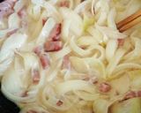 A picture of step 5 of Foolproof Carbonara.
