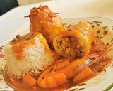 Foto del paso 9 de la receta: Calamar relleno de Gambas rojas