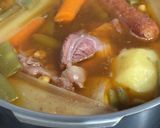 A picture of step 3 of Cocido Madrileño (Pressure Cooker).