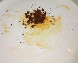 A picture of step 1 of Beguni ghoti gorom.
