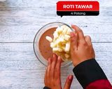 Foto langkah ke 3 dari resep Milo Bread Pudding.