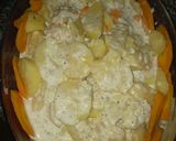 A picture of step 7 of Creamy baked chicken with potatoes#mashujaarecipe.