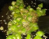 A picture of step 4 of Special fry green chillies.