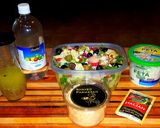 A picture of step 1 of Mike's Healthy Zesty Greek Salad.