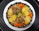 รูปขั้นตอนการทำที่ 5 ของ ปลาซาบะมิโซะต้มมันฝรั่ง (Saba no miso jaga)