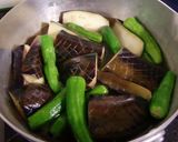 A picture of step 3 of Stewed Eggplants and Shishito Green Peppers.