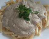 Foto del paso 6 de la receta: Macarrones con salsa de champiñones frescos