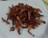 Foto del paso 2 de la receta: Ensalada de espinacas con tocino crujiente