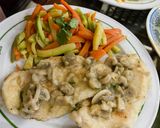 Foto del passaggio 4 della ricetta Scaloppine di pollo ai funghi