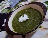 A picture of step 8 of Sarson ka saag.