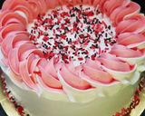 A picture of step 4 of Red Velvet Chocolate cake.