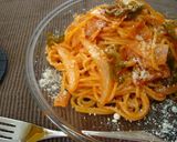 A picture of step 6 of Nostalgic Napolitan Spaghetti.