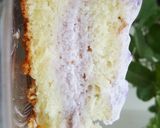 A picture of step 13 of Tres leches cake 2 in 1 |mango and blueberry cake |two in one.